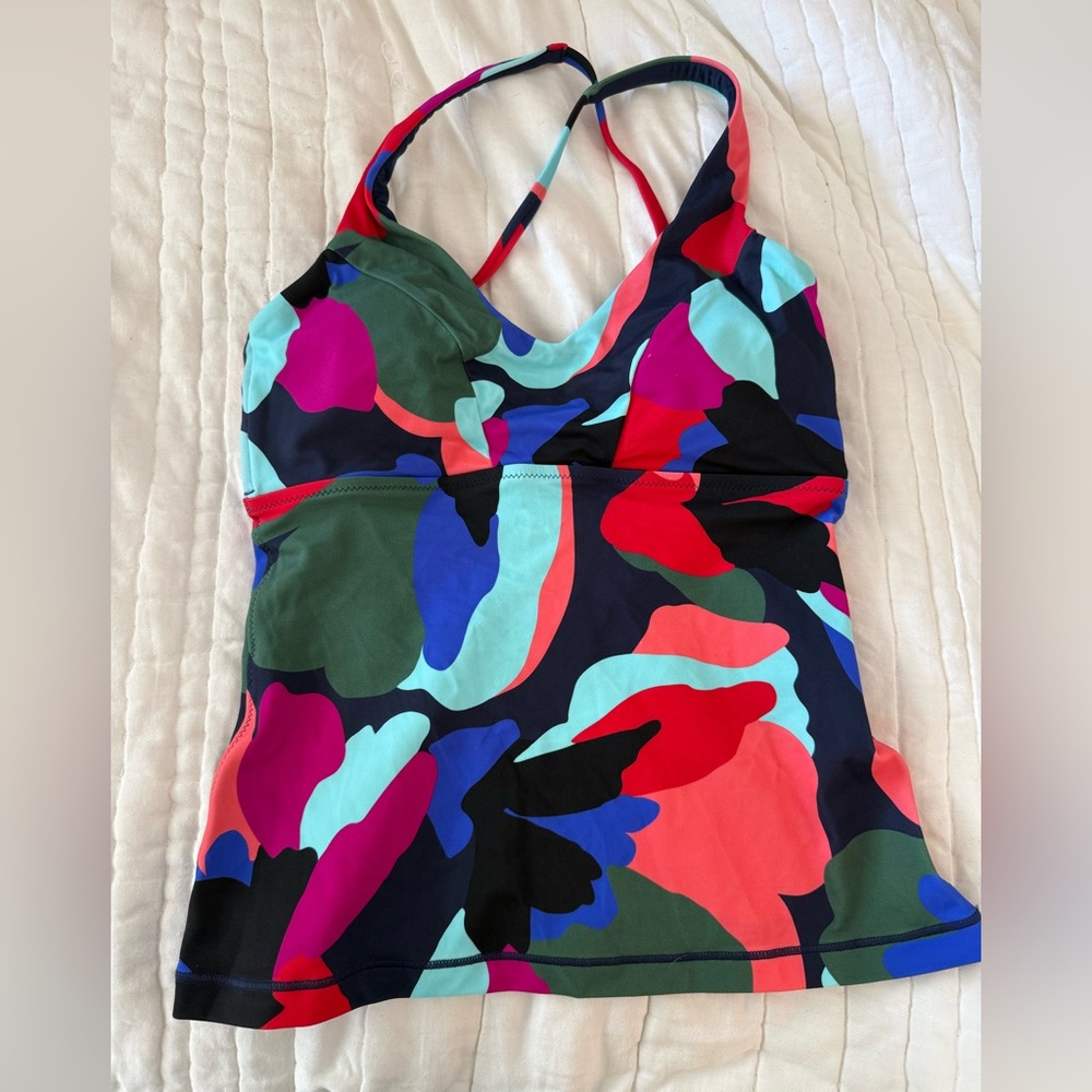 Athleta Multicolor tankini top XS